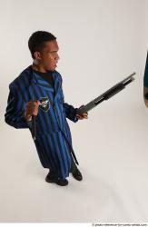 Garson STANDING POSE WITH KATANA AND SHOTGUN